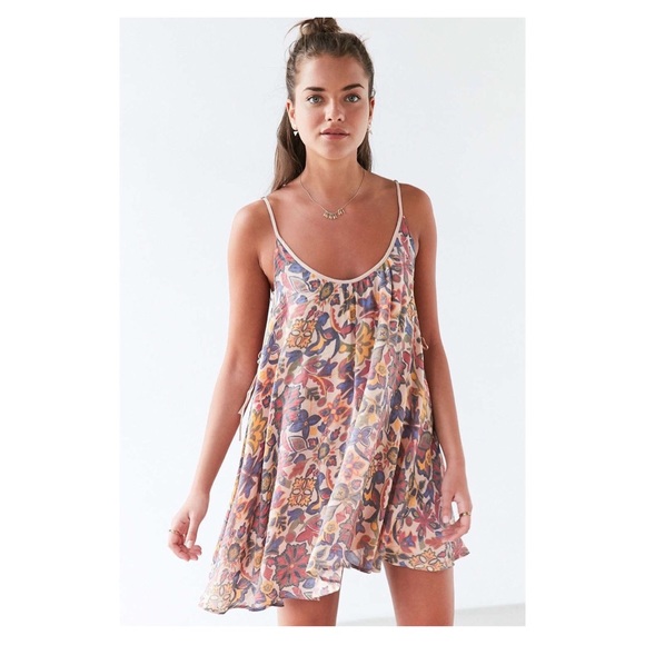 Urban Outfitters Dresses & Skirts - UO Kimchi Blue Rainbow Lace Up Side Mini Dress